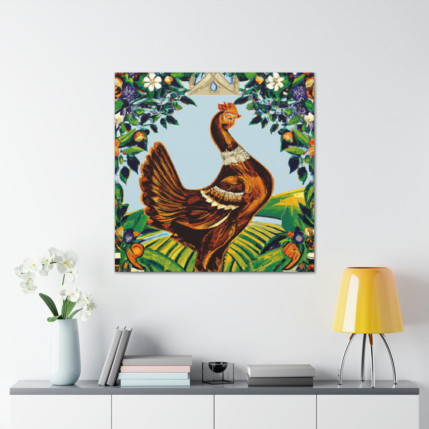 Hen at Dawn Goddess - Canvas