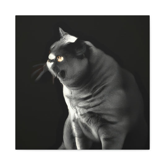 "British Shorthair Slumber" - Canvas