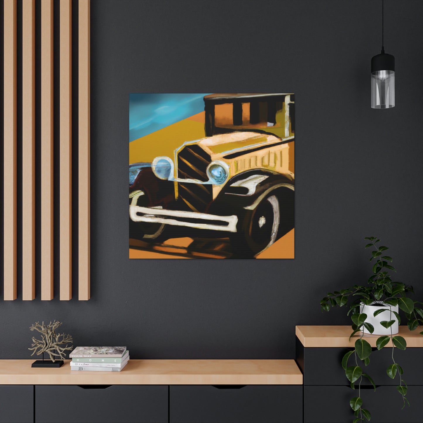 "Automobiles of the 20s" - Canvas