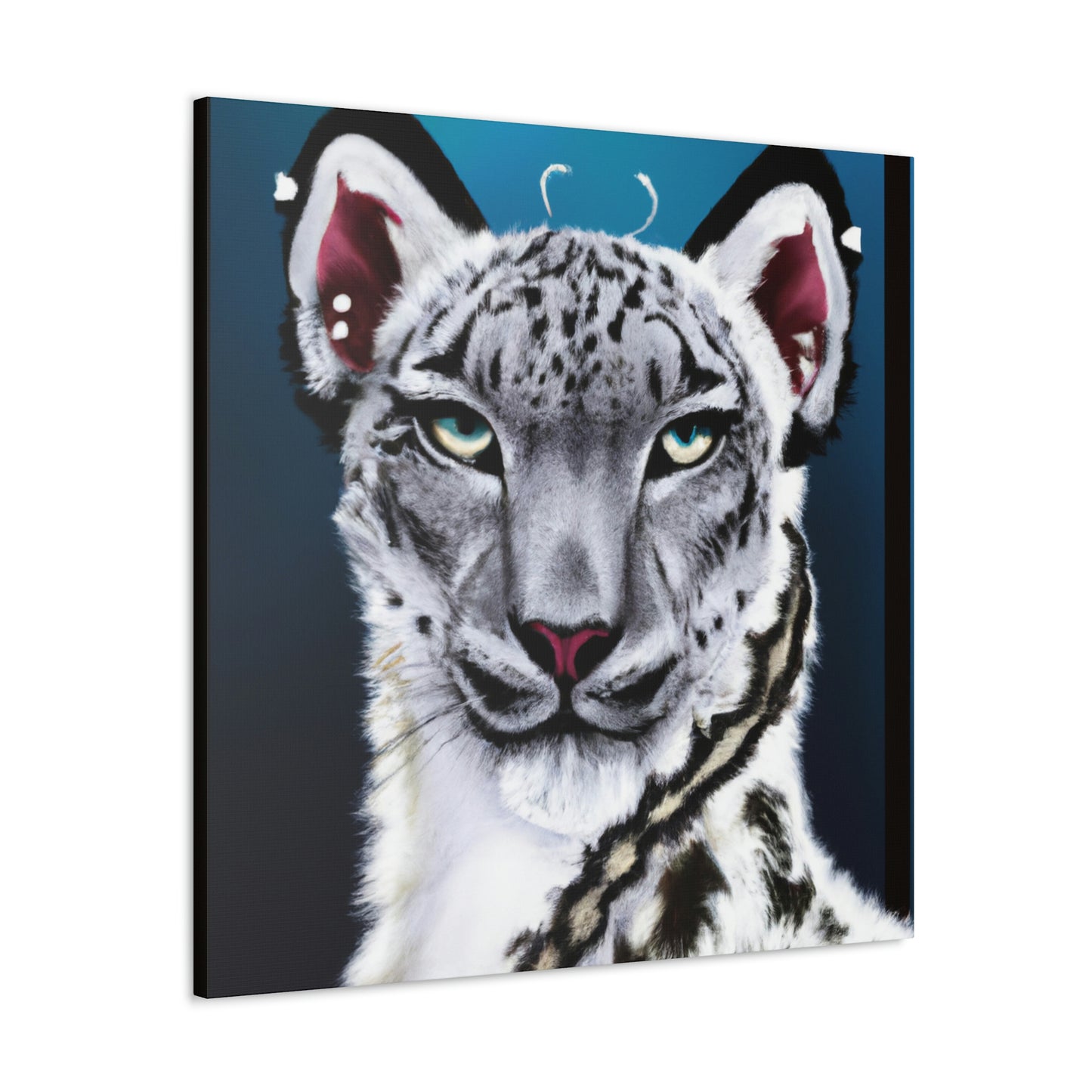 "Frozen Leopard Luxury" - Canvas