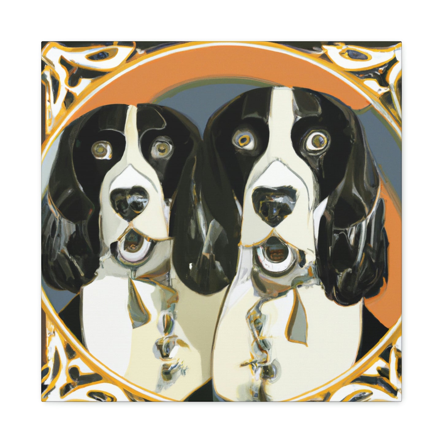 "Springer Spaniel Splendor" - Canvas