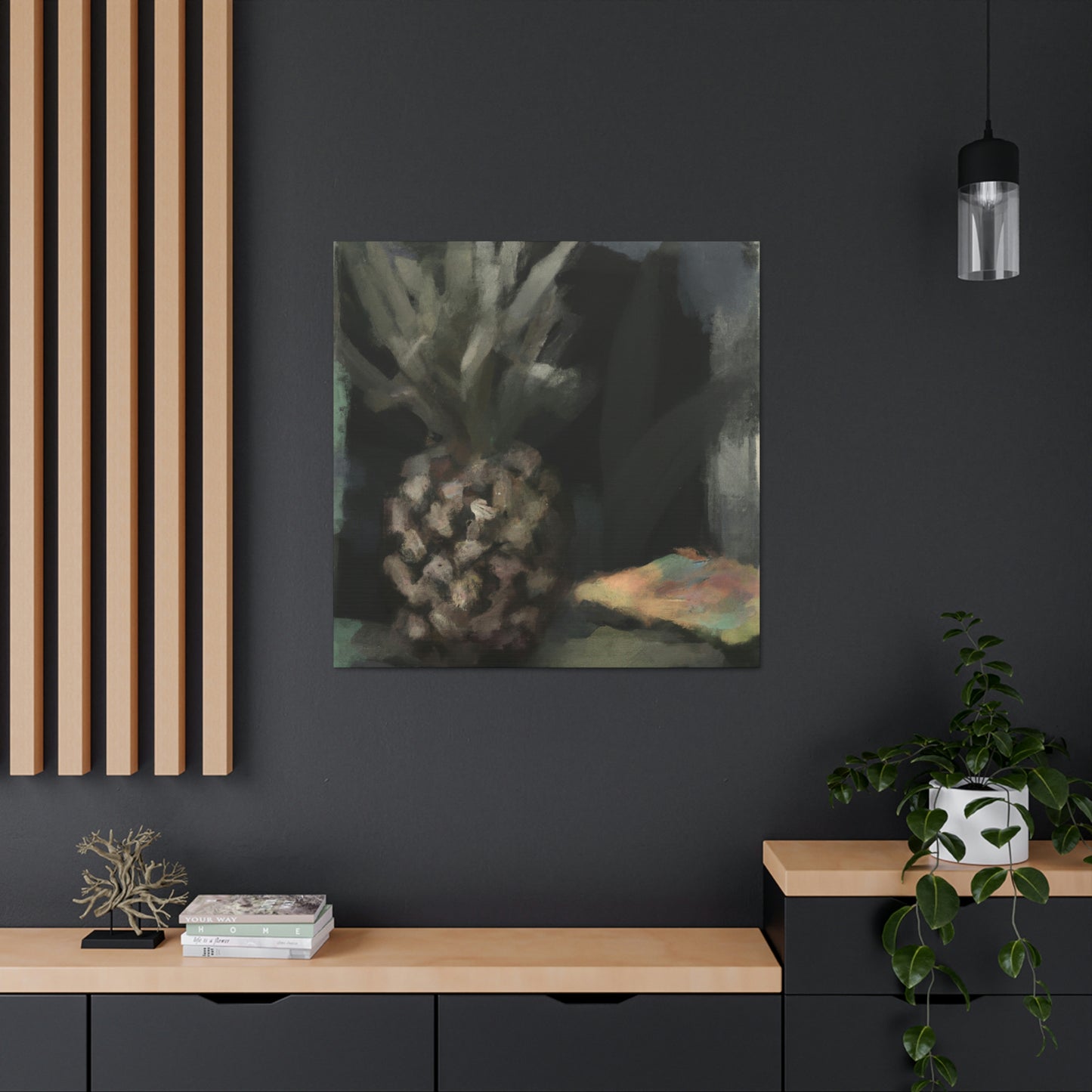 "Pineapple in Expressionism" - Canvas