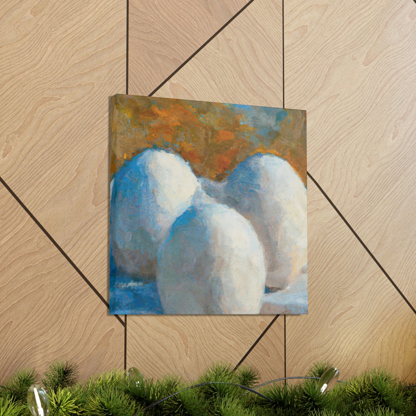 "Eggs in Celestial Bloom" - Canvas