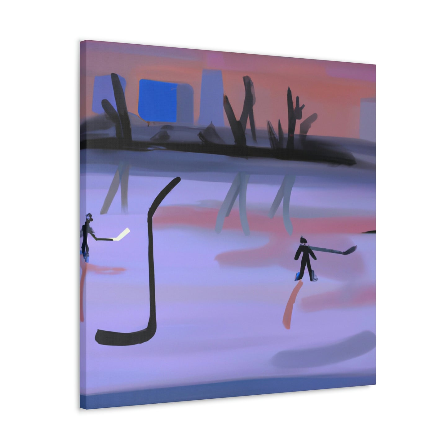 Hockey in Minimalism - Canvas