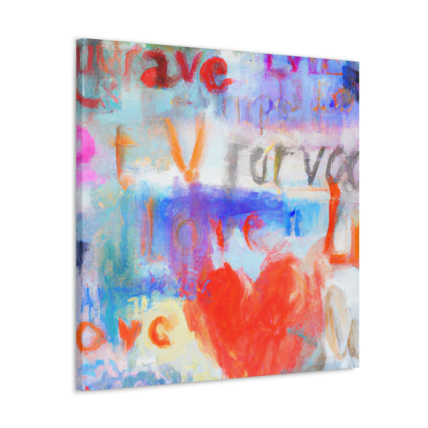 Love Letters in Hues - Canvas