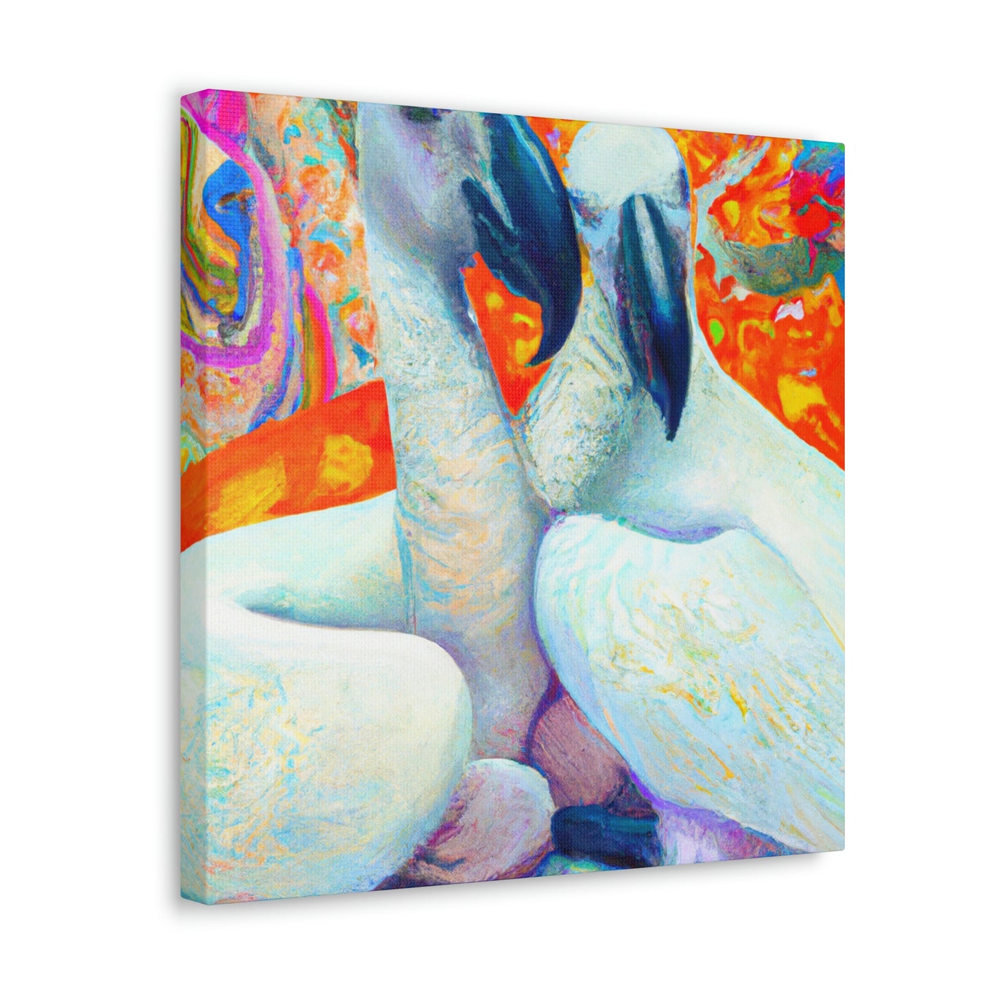 "African Greys Impressionism" - Canvas