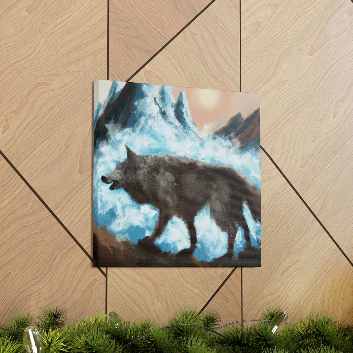 "Wolf Staring Majesty" - Canvas