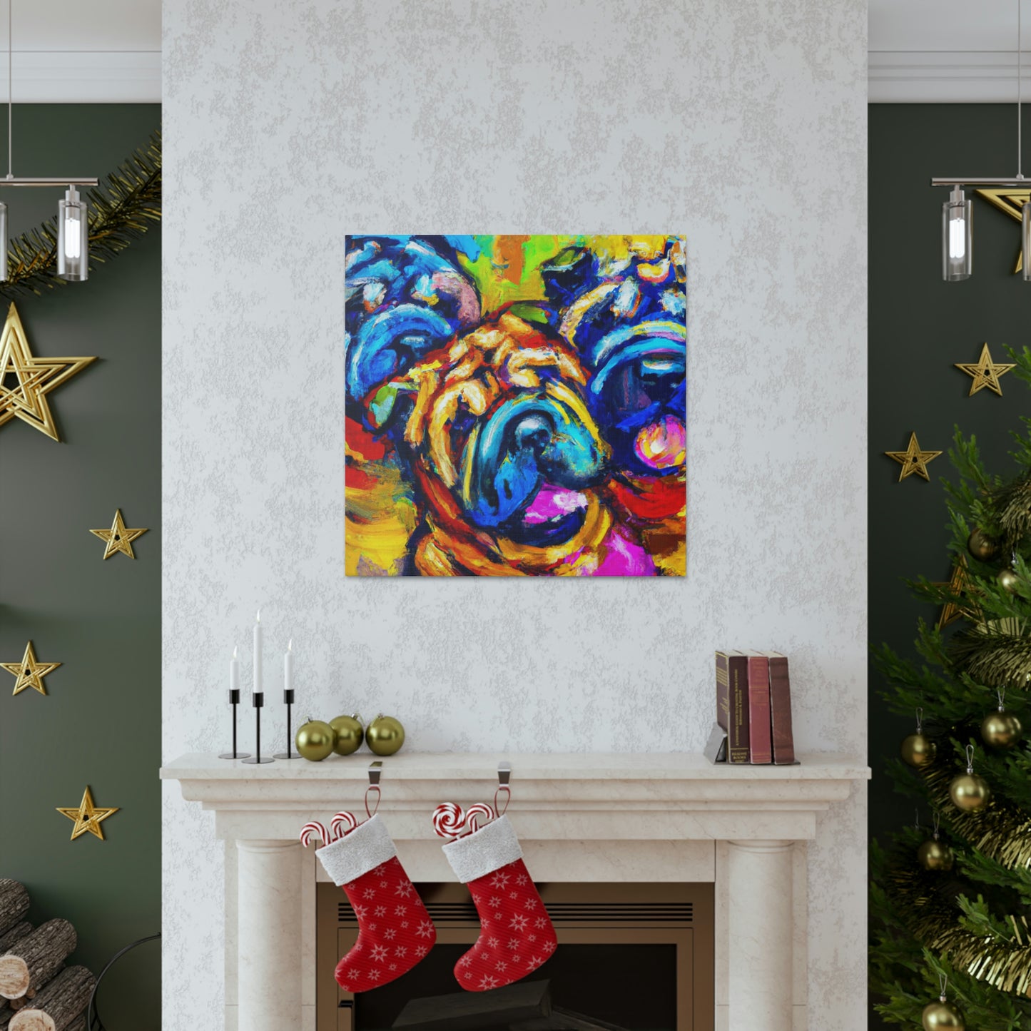 Shar Pei Dreamscape - Canvas