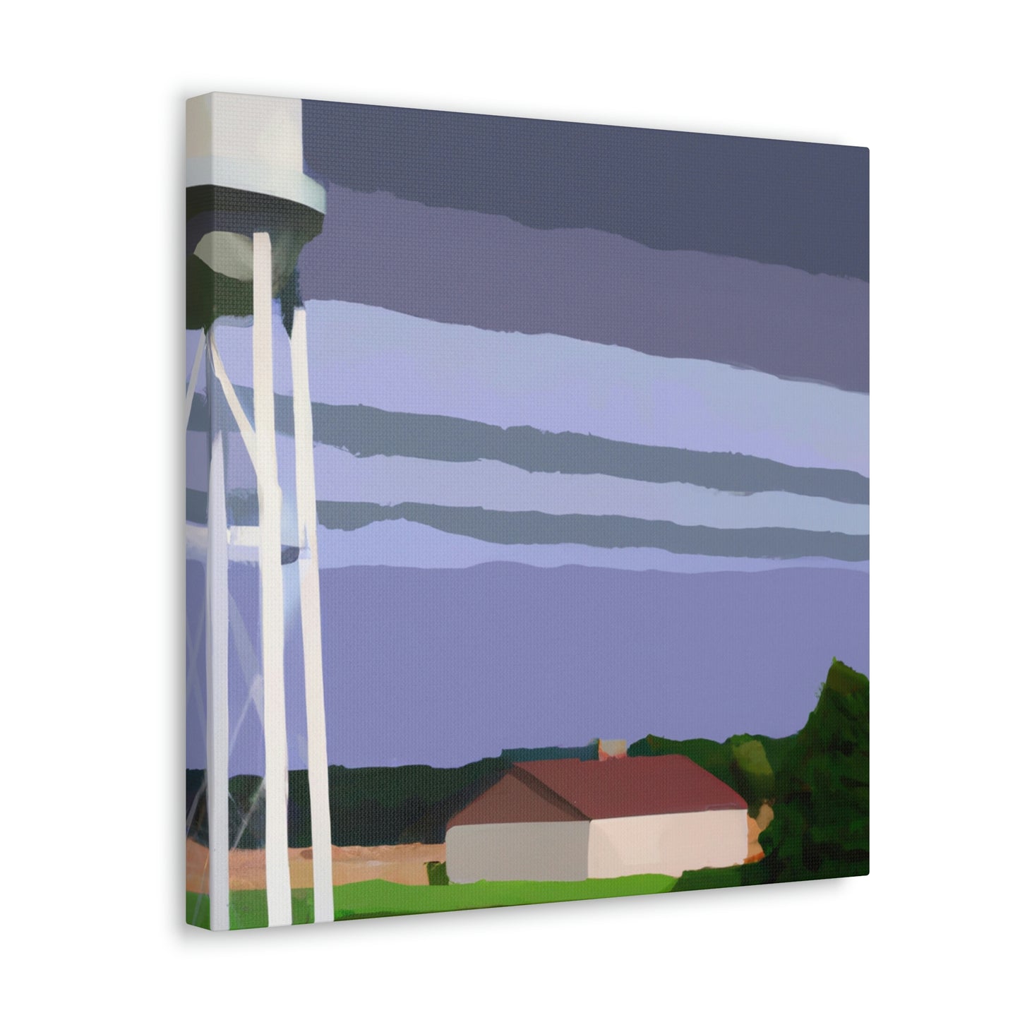 "Water Tower Elegance Abounds" - Canvas