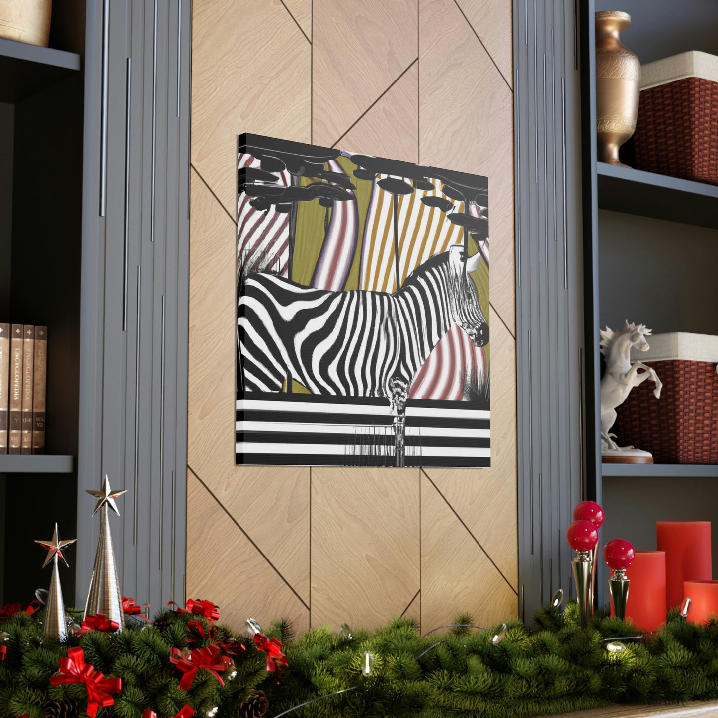 "Zebra Striped Splendor" - Canvas