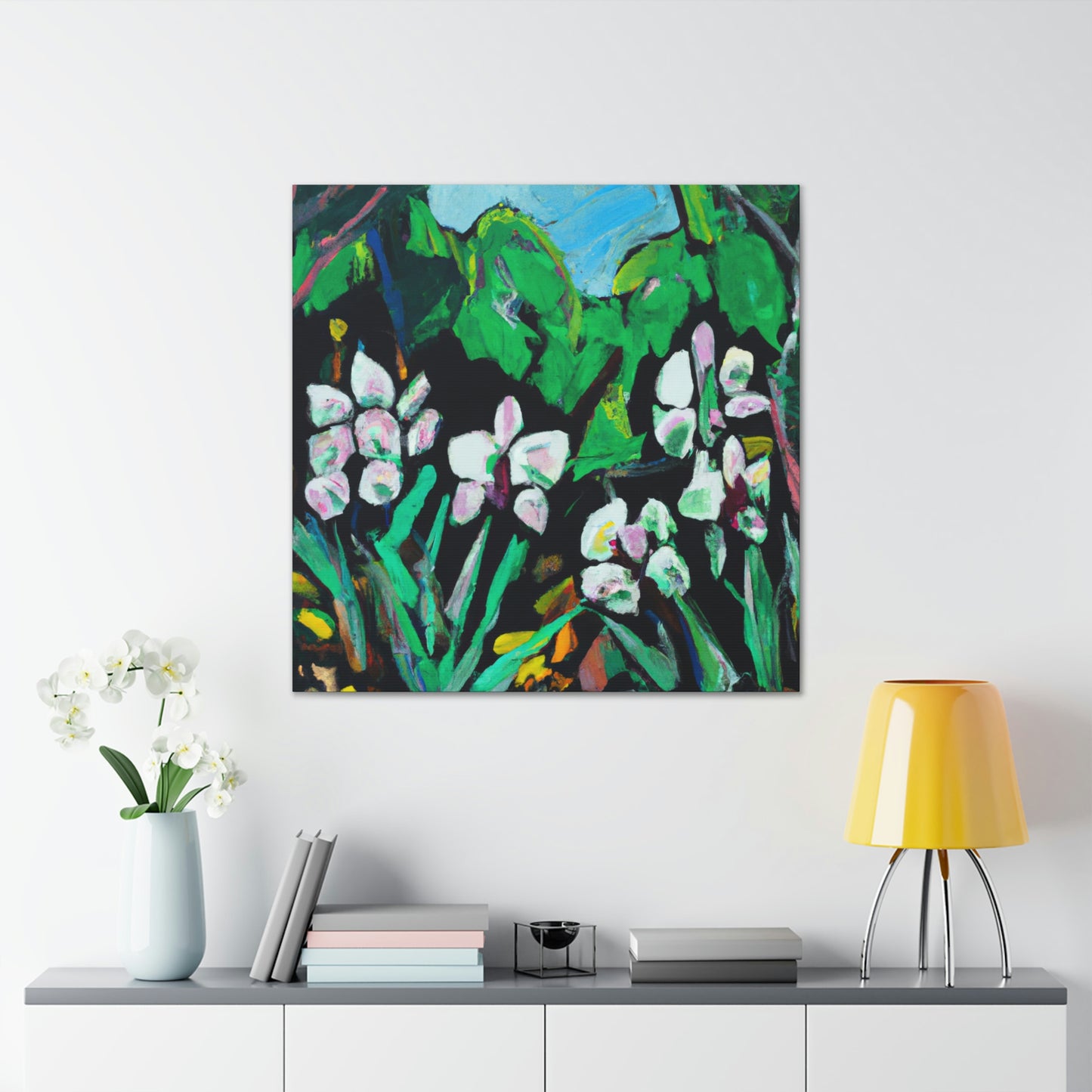 "Orchid in Moonlight Dreaming" - Canvas