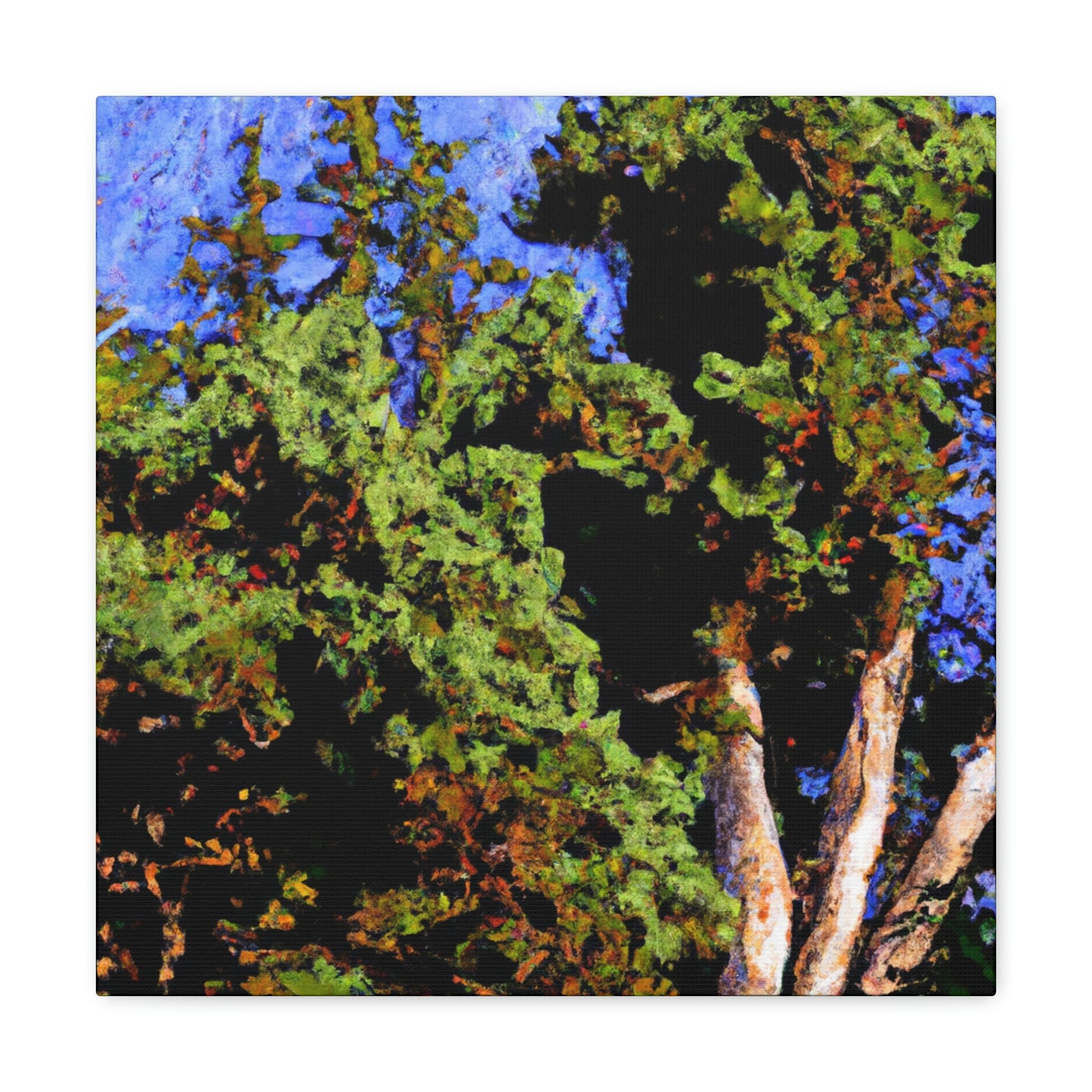 "Cedar Tree Expressionism" - Canvas