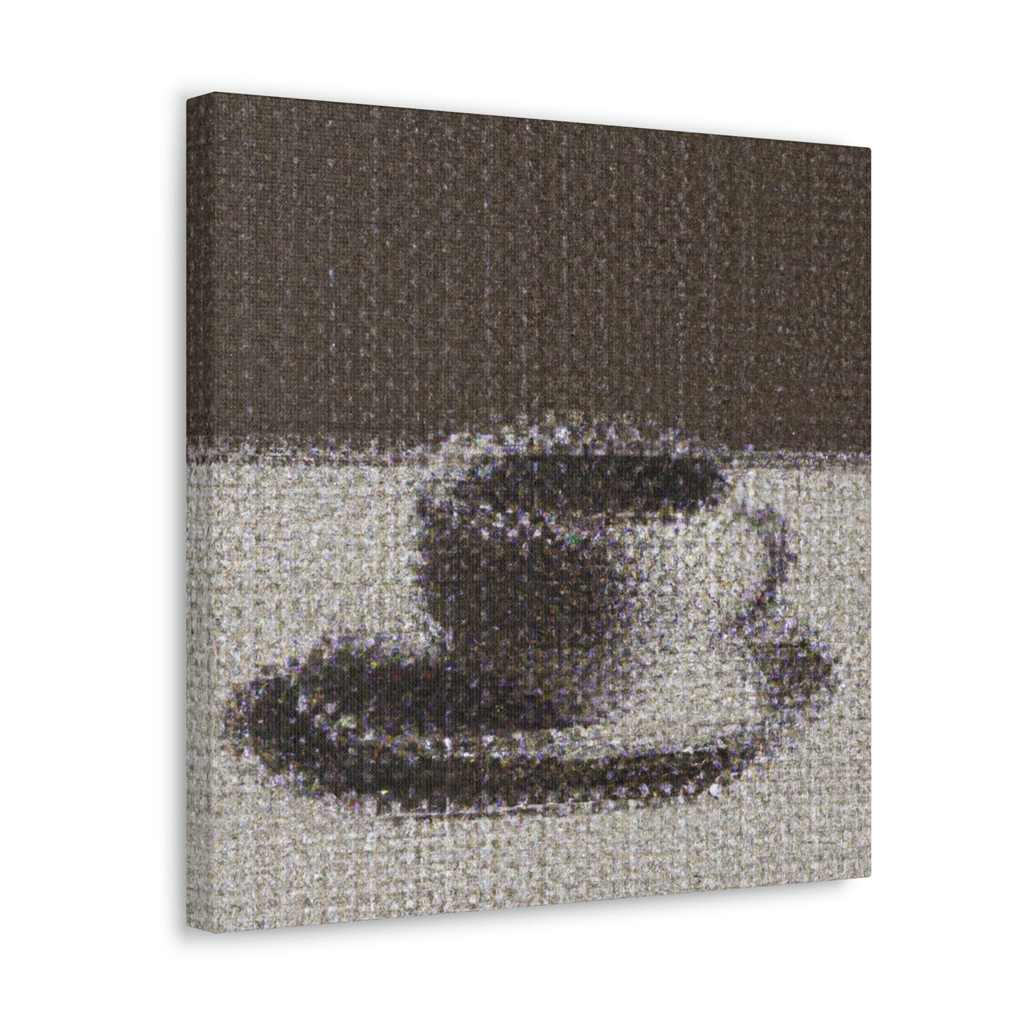 Coffee in Pointillism - Canvas