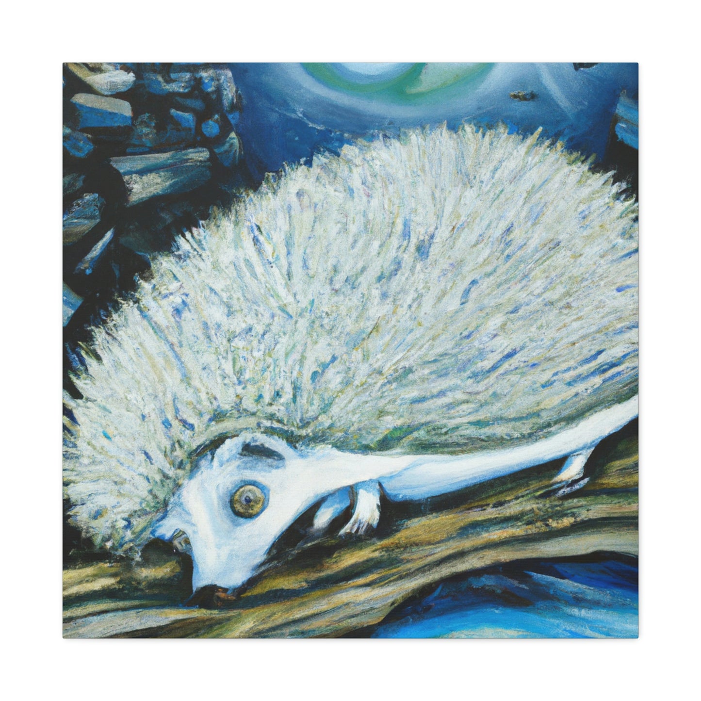 Hedgehog in Dreamland - Canvas