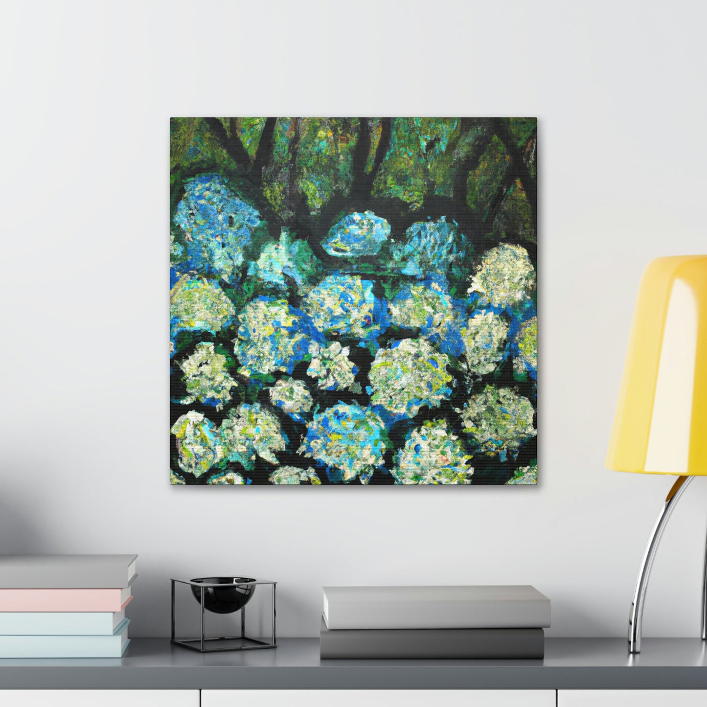 "Hydrangea Abstraction Bliss" - Canvas