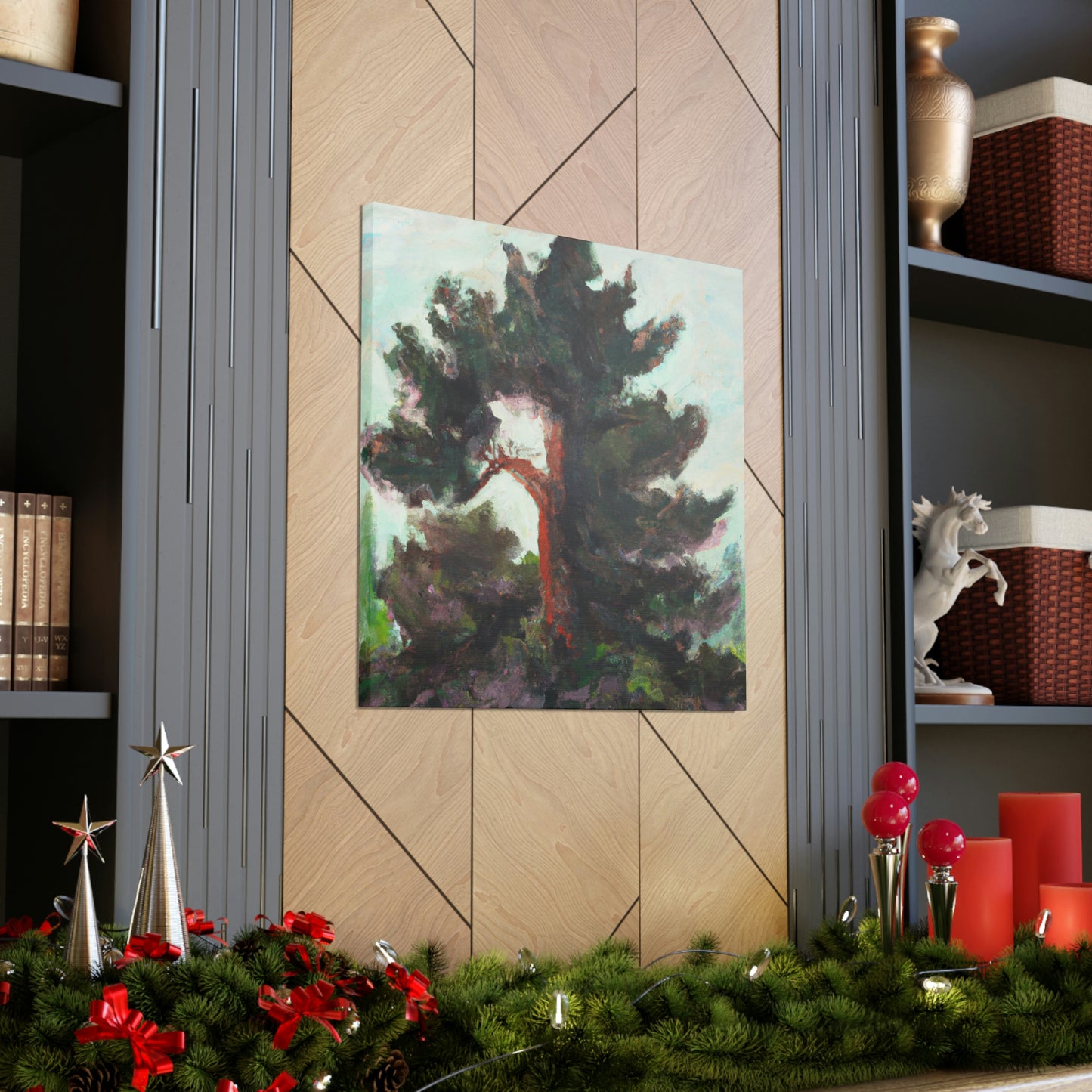 Cedar Tree Expressionism - Canvas