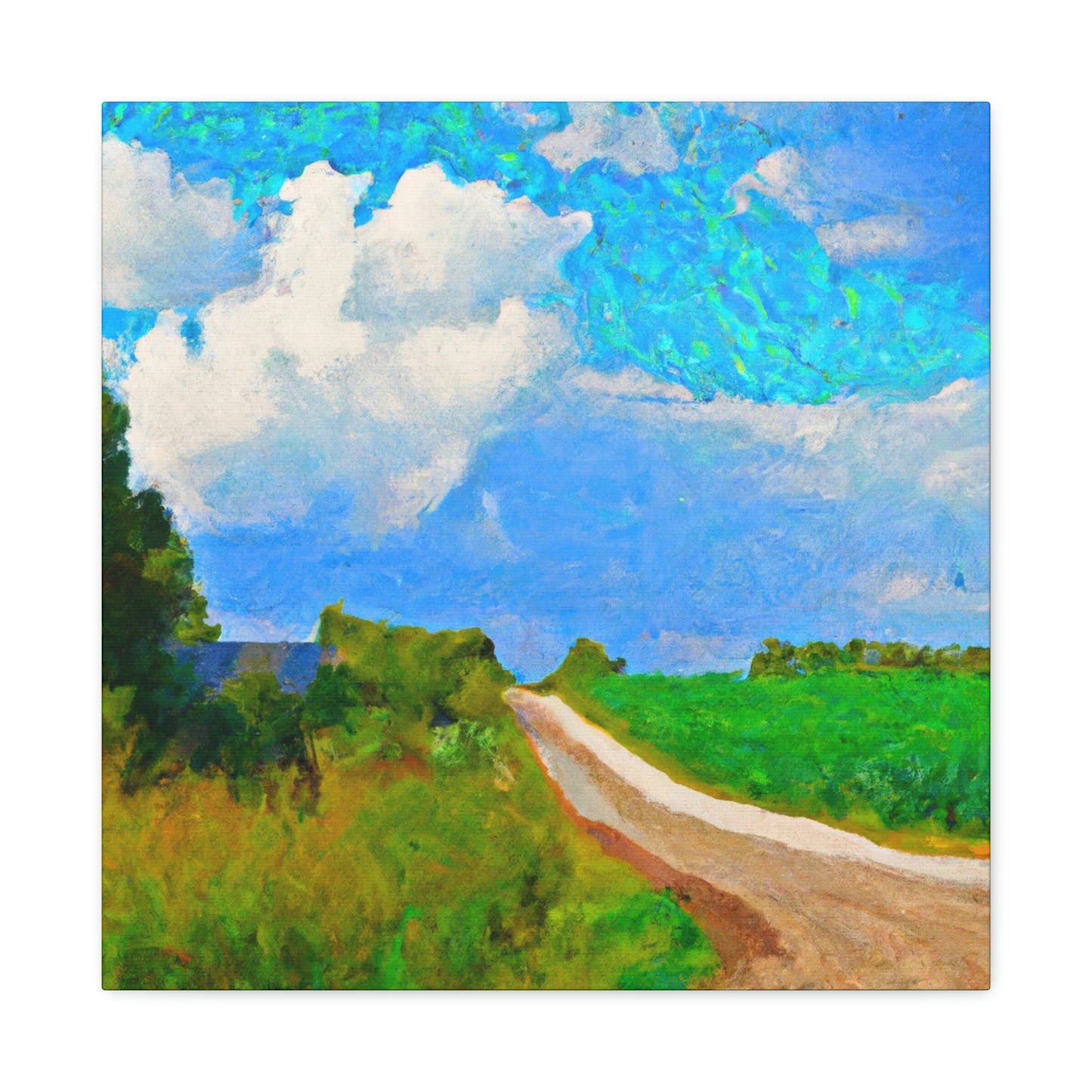 "Country Road Sunset View" - Canvas