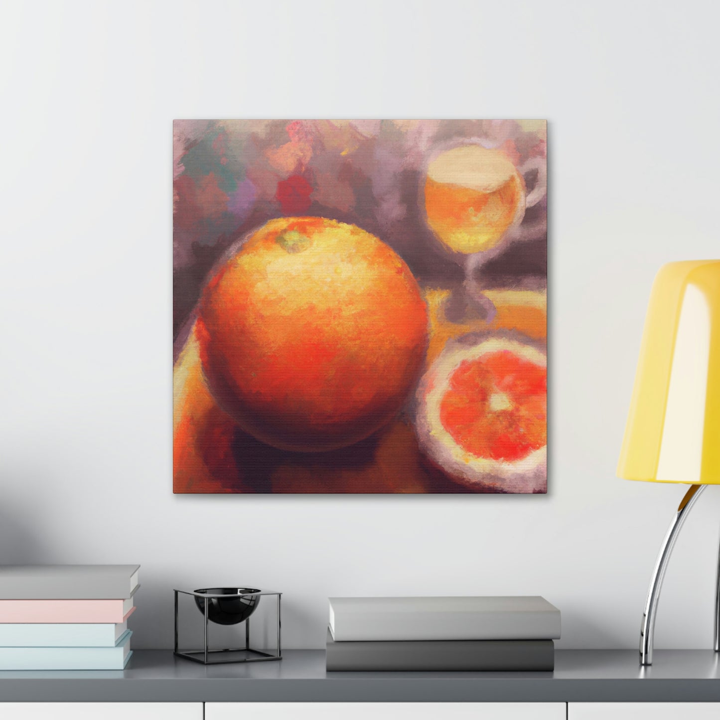 Orange Split Reflection - Canvas