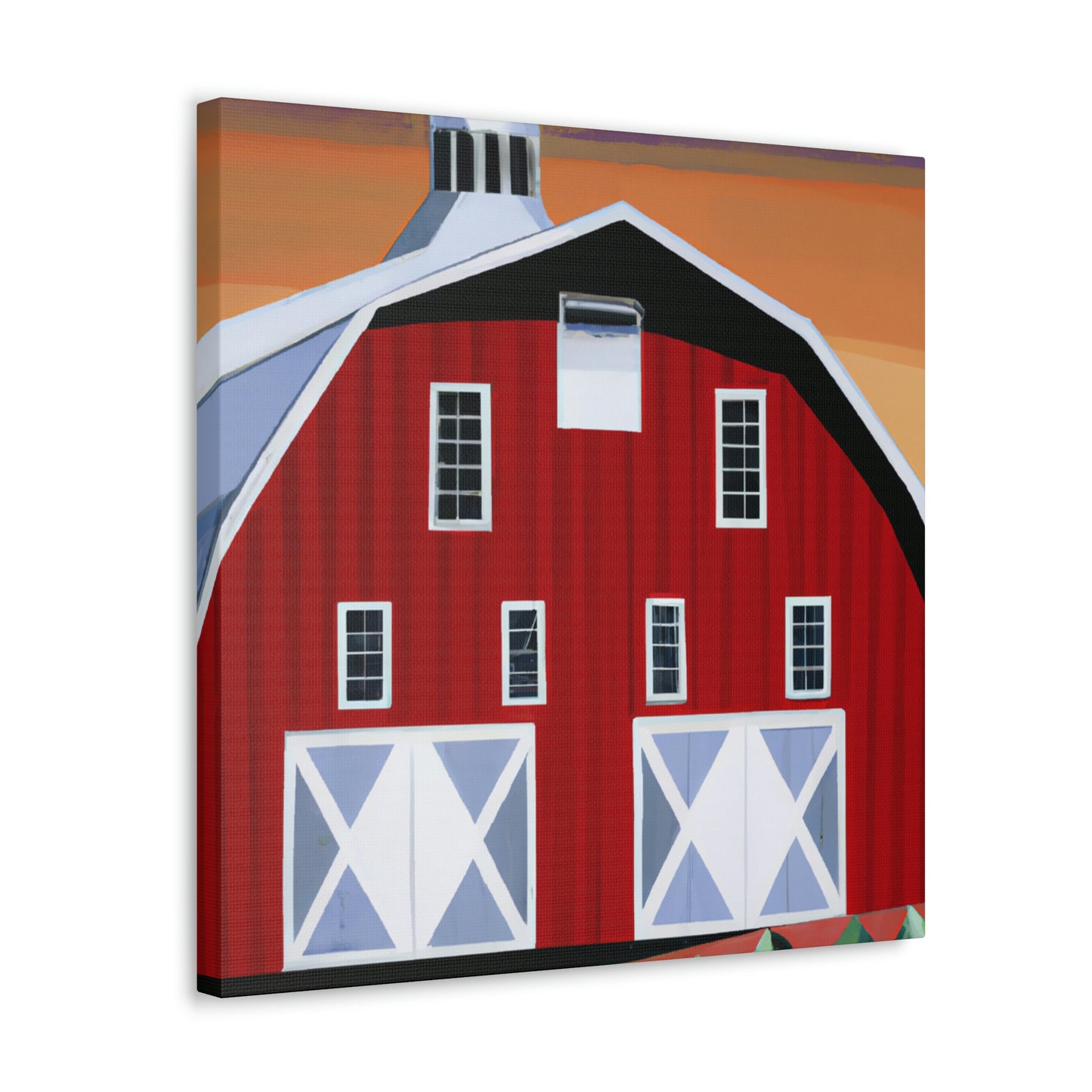 "The Gleaming Barnscape" - Canvas