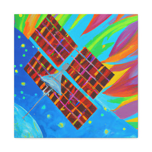 Satellite in Space Time - Canvas