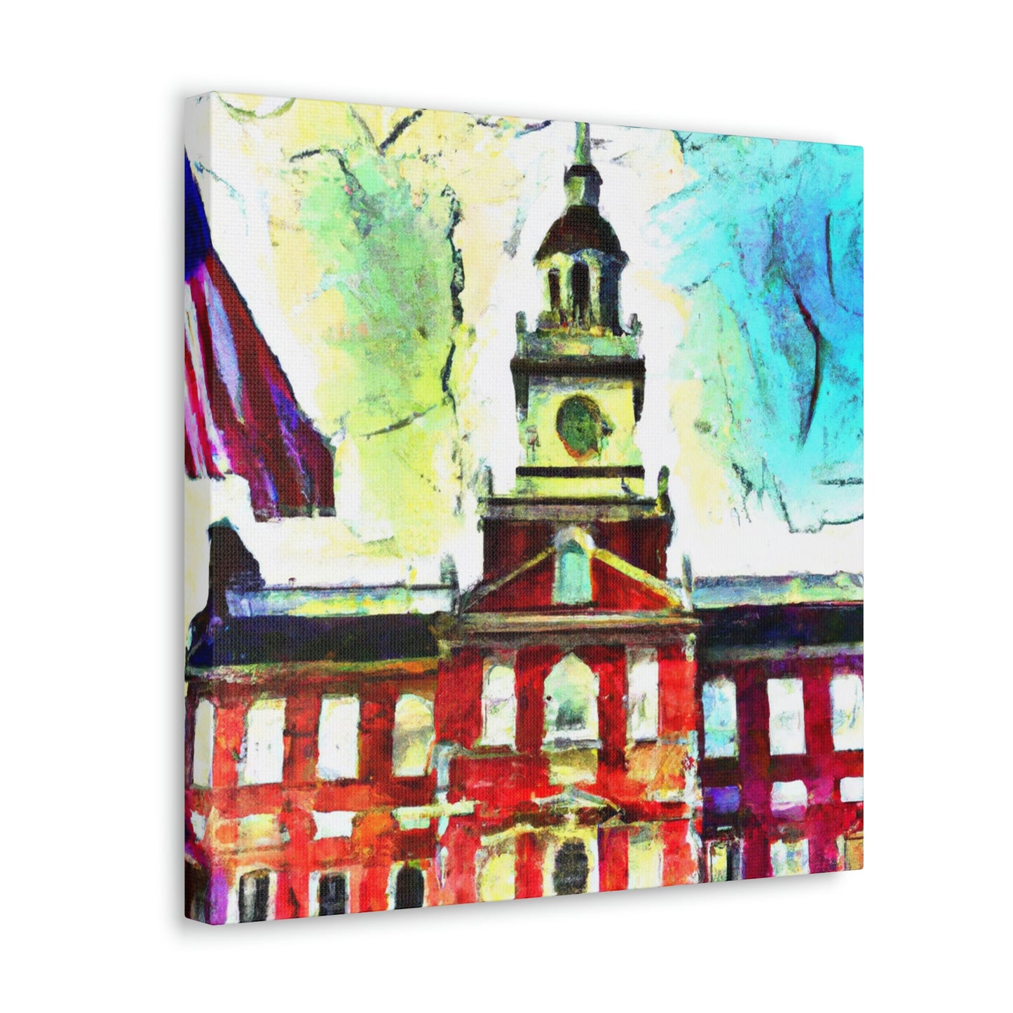 Independence Hall Reflected - Canvas