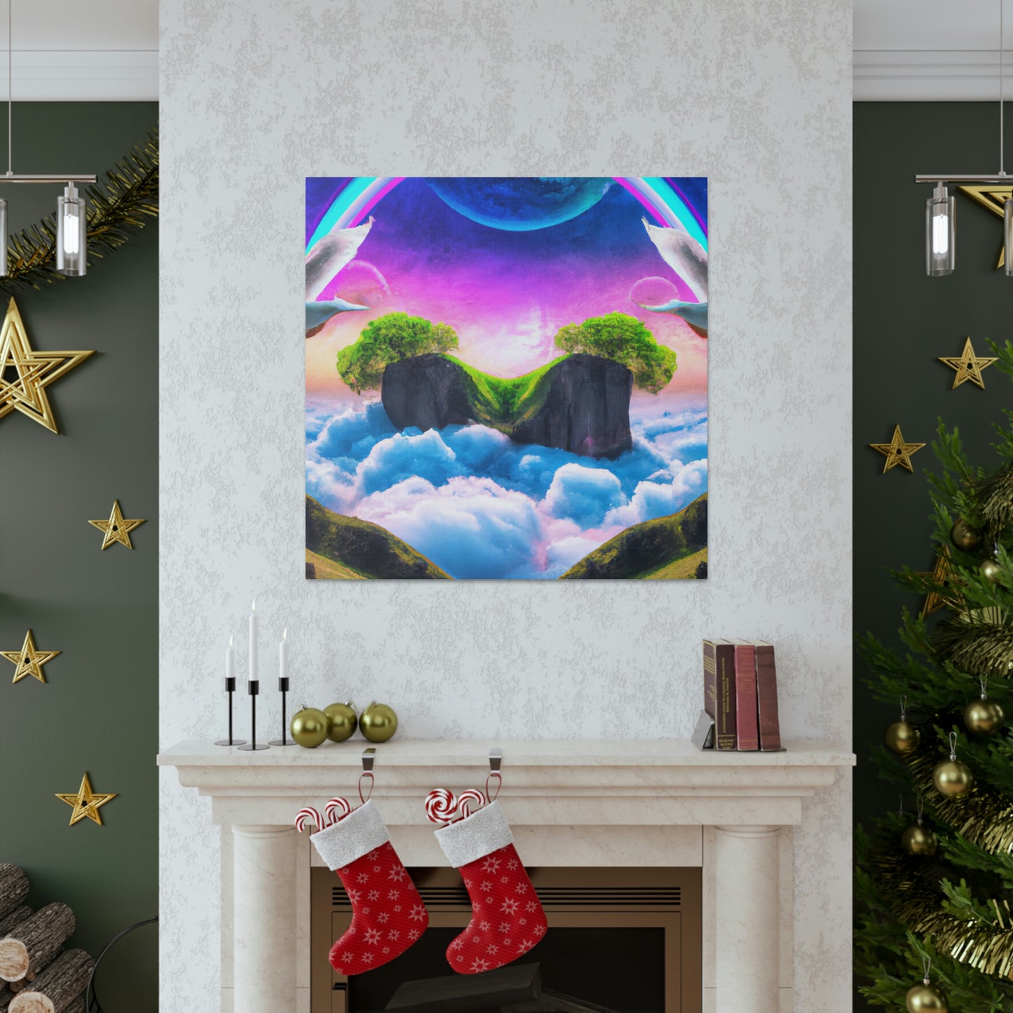 "Dreamy Supernatural Vista" - Canvas