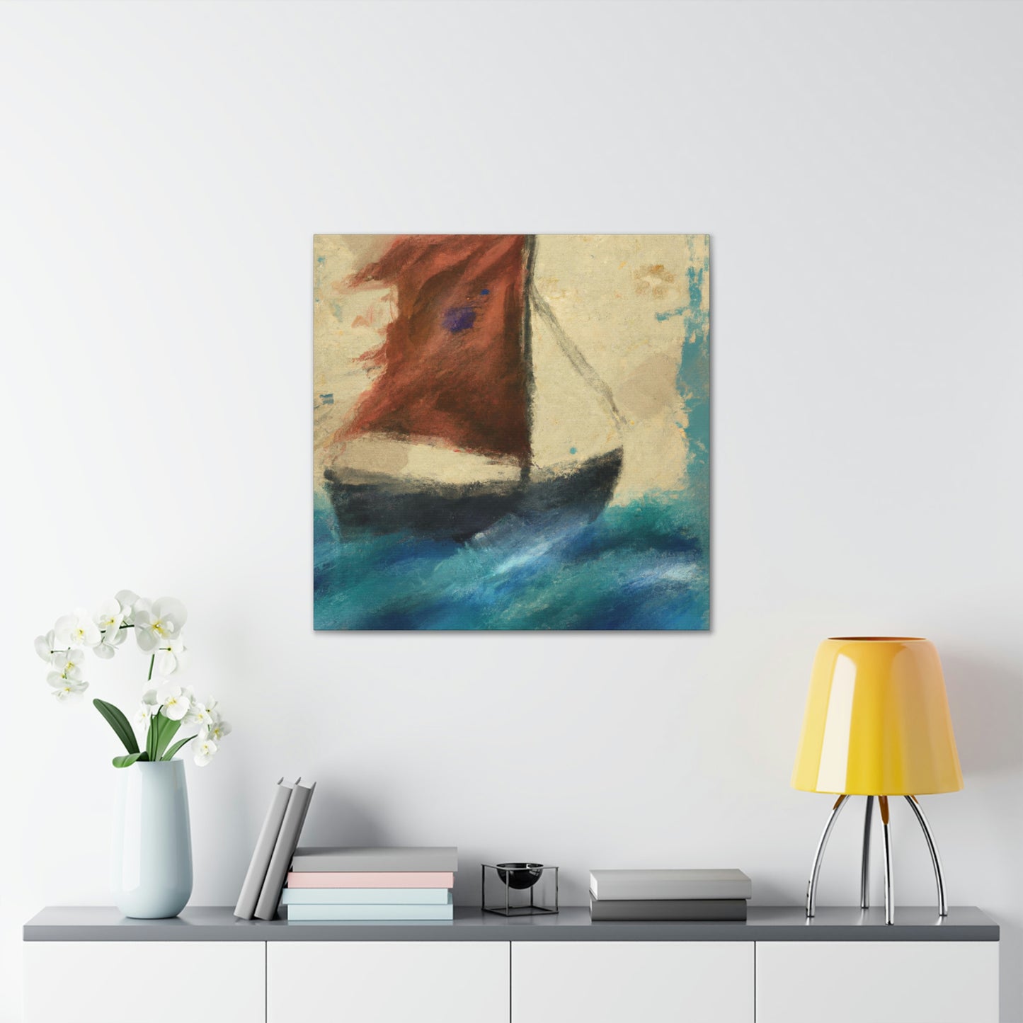 Sailing the Lonely Sea - Canvas