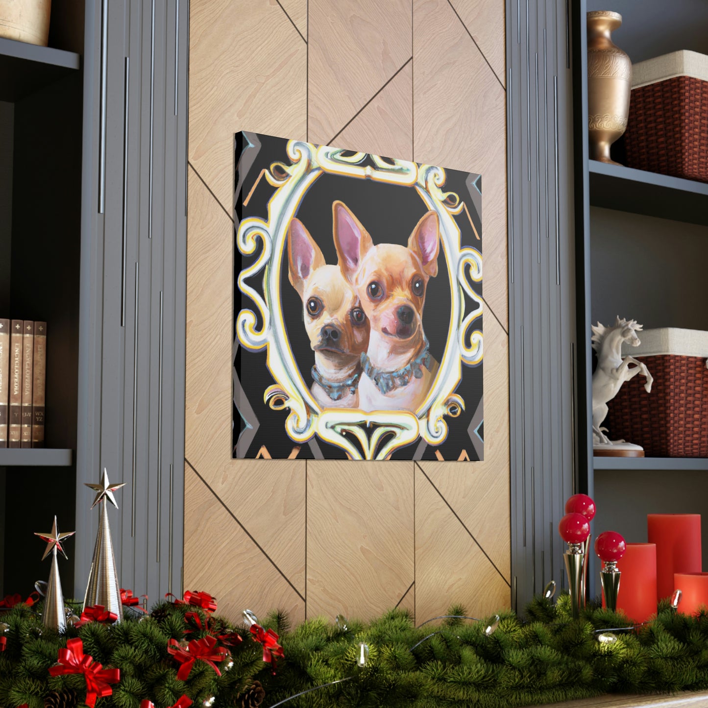 "Chihuahua Deco Dream" - Canvas