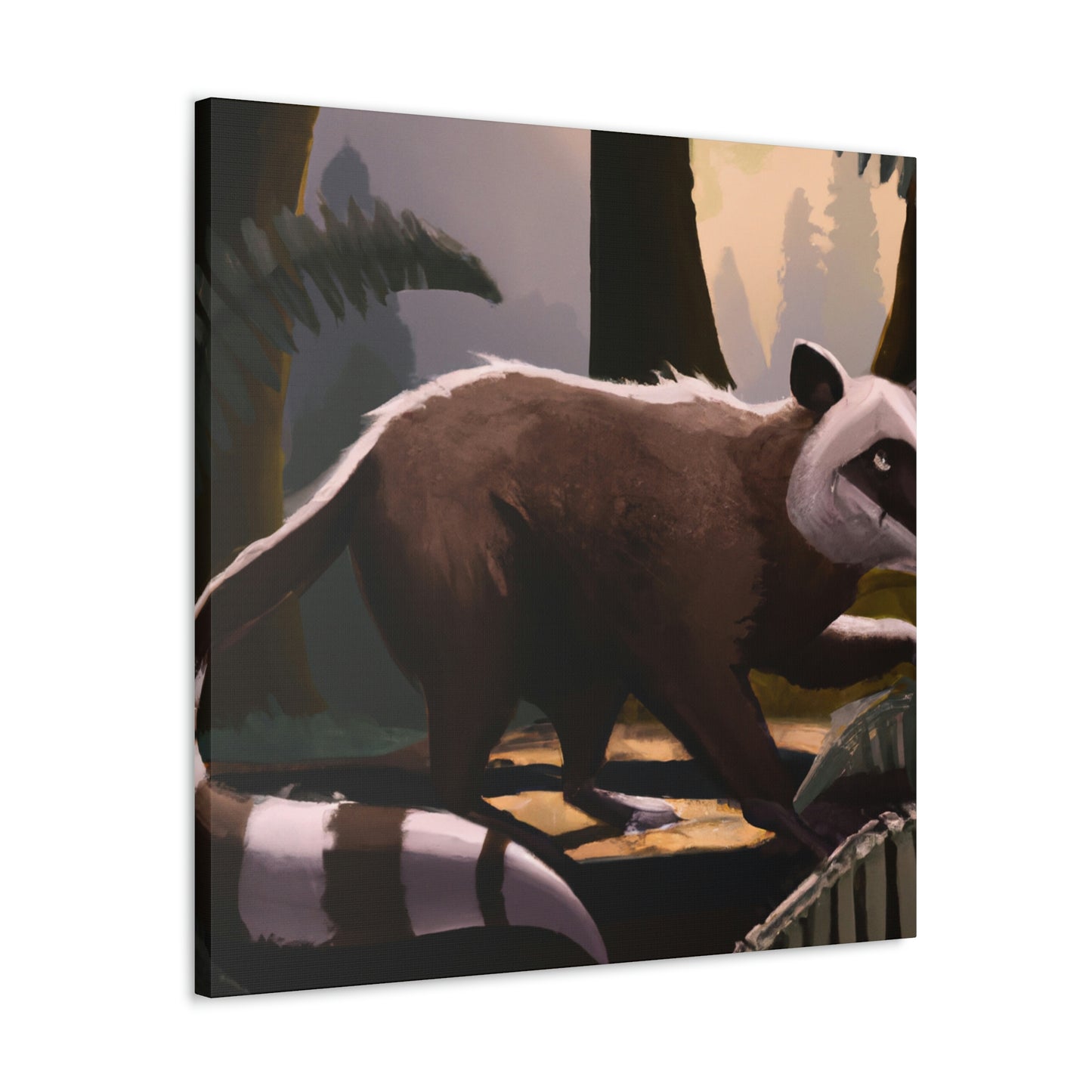 "Opossum in Art Deco" - Canvas