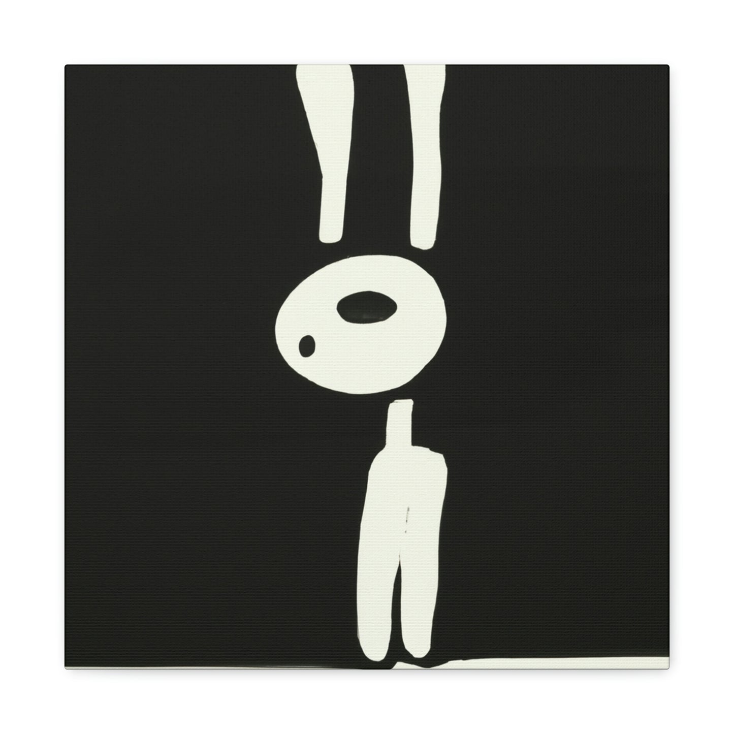 "Rabbit's Minimalist Dream" - Canvas