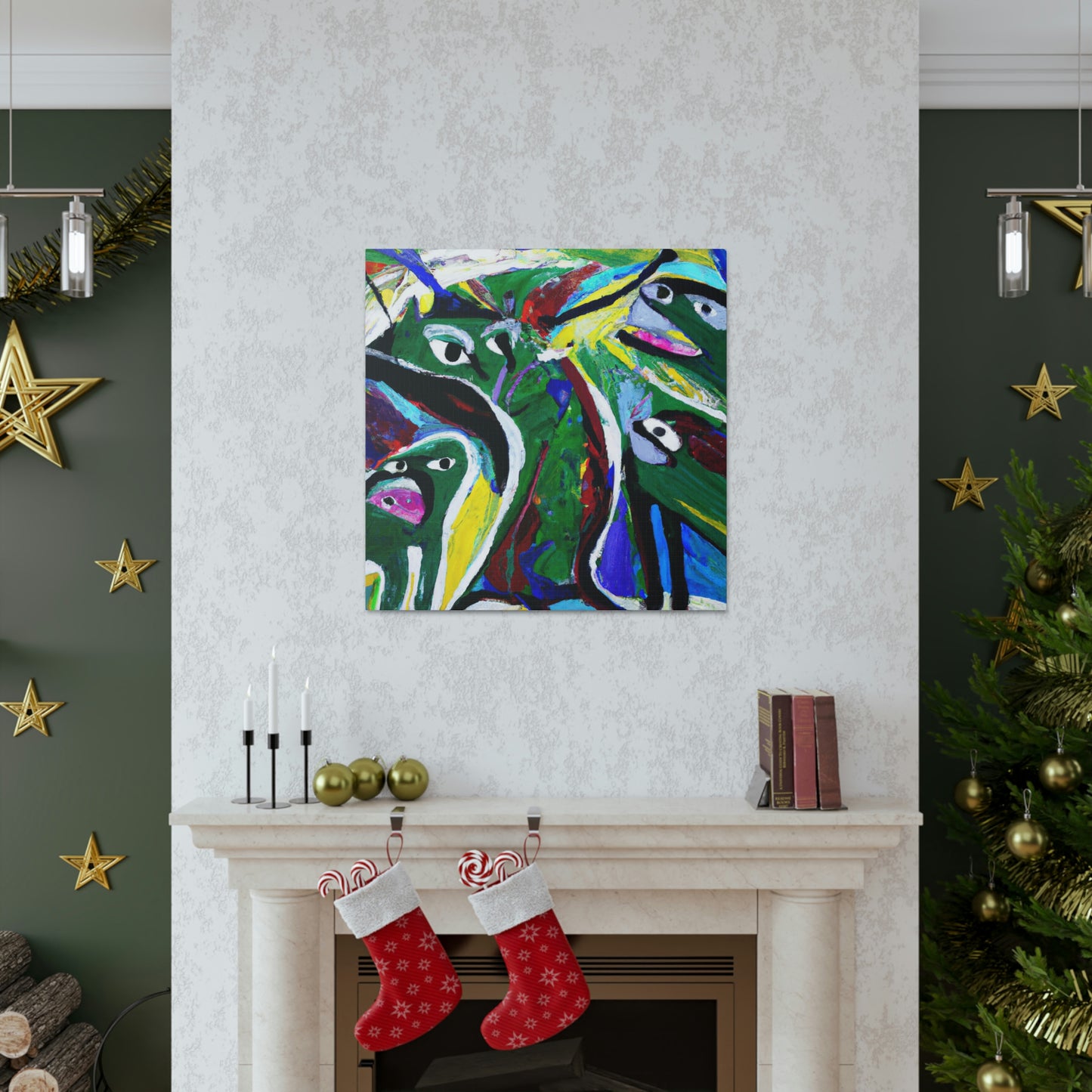 Otters in Abstraction - Canvas