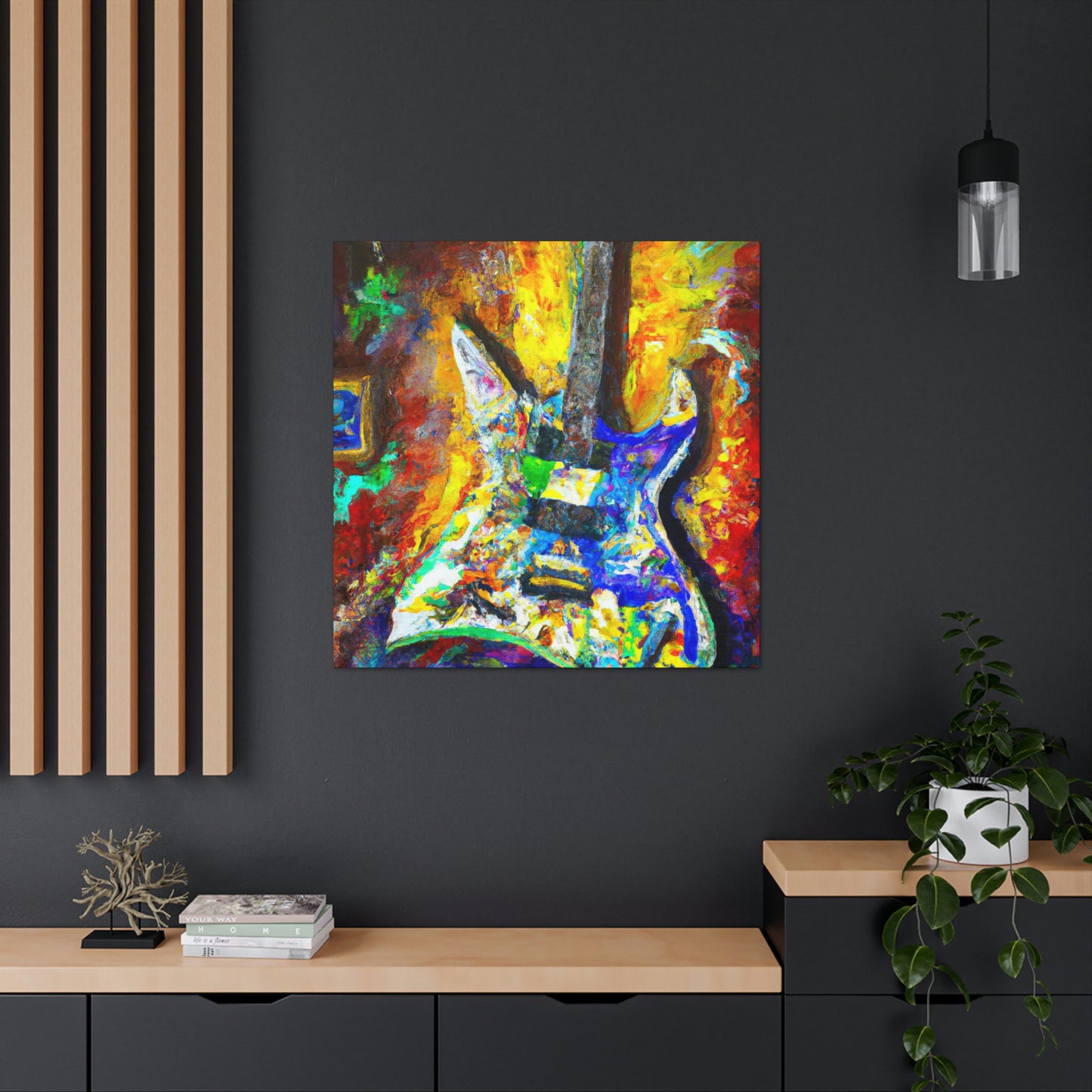 "Electric Guitar Enigma" - Canvas