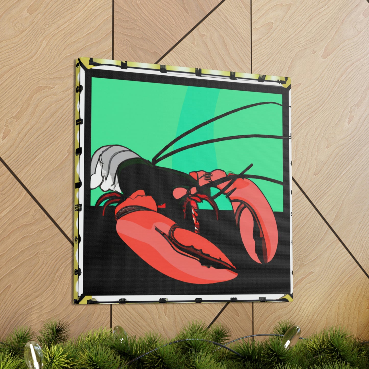 "Lobster Lures Lovingly" - Canvas