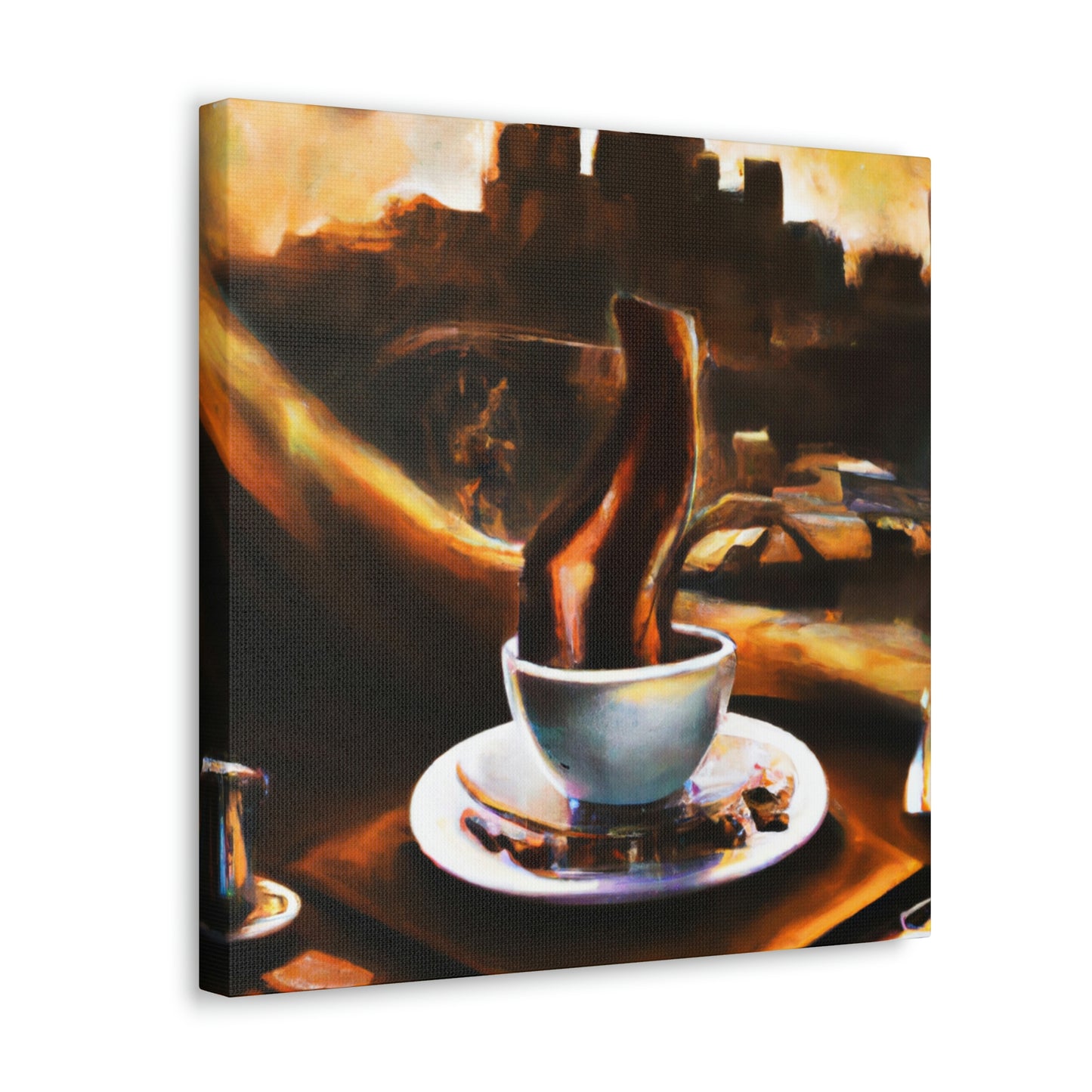 "Brewed Beauty of Coffee" - Canvas