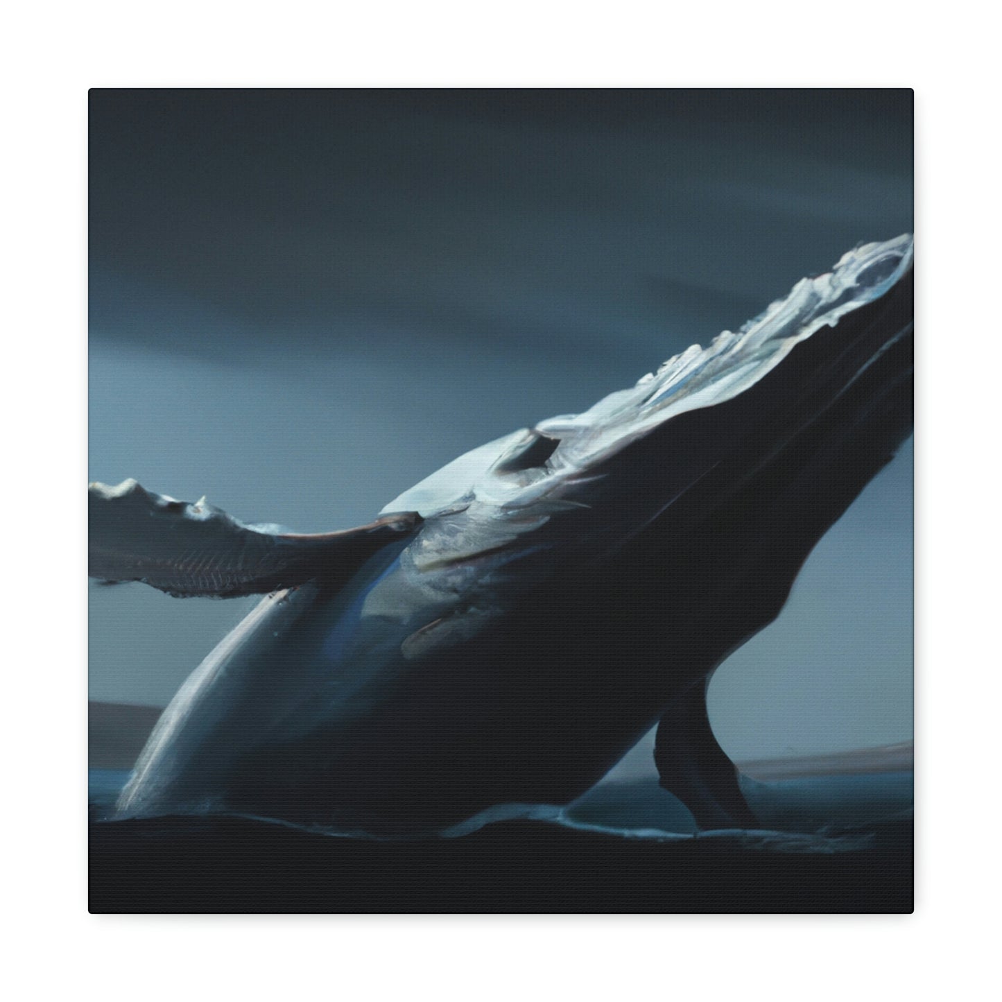 Humpback Whale in Neoclassicism - Canvas