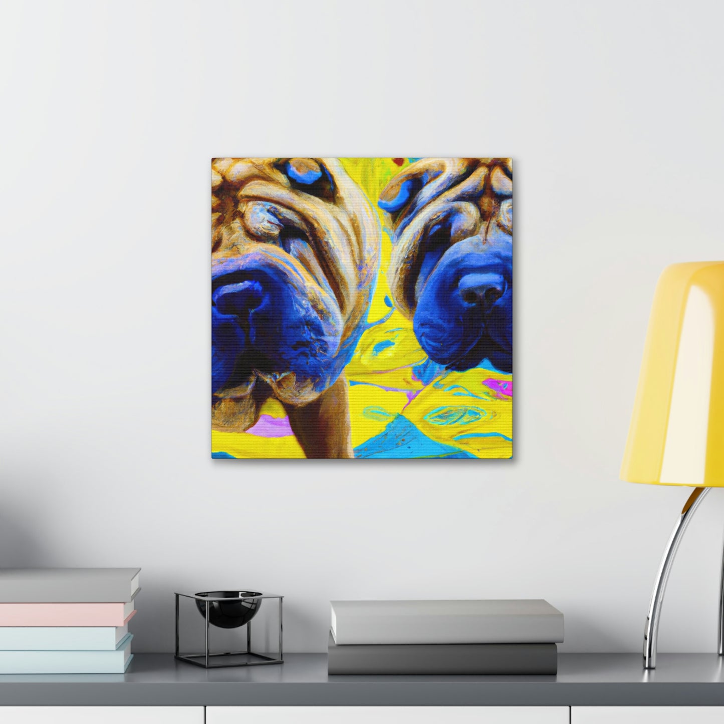 Sleeping Shar Pei Dream - Canvas