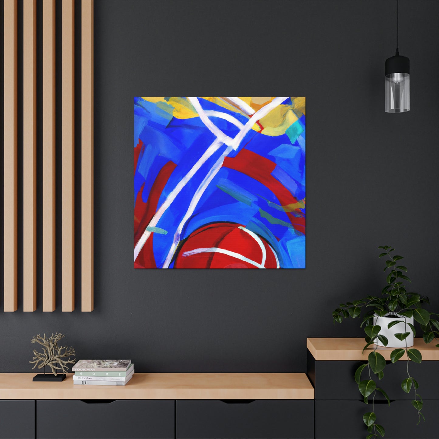 "Basketball: In Color" - Canvas