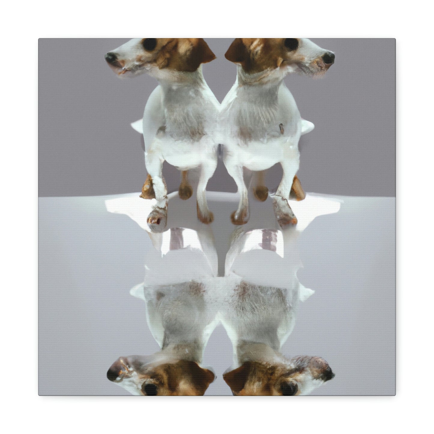 "Minimalist Jack Russell Pup" - Canvas