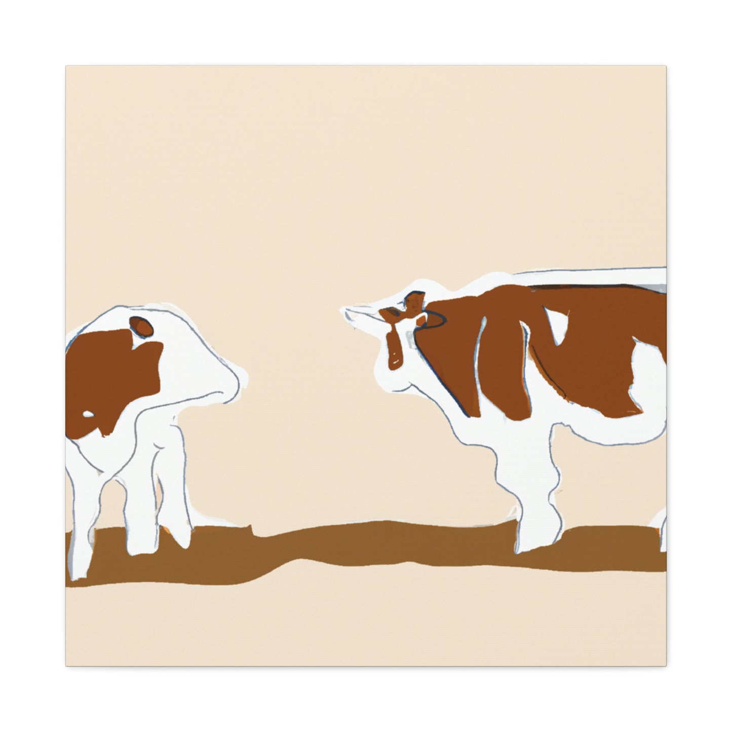 Cows in Simplicity - Canvas