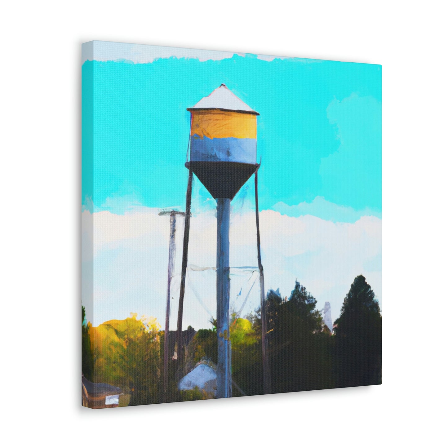 Aquatic Tower Wonder - Canvas