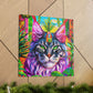 "Cat in Art Deco" - Canvas