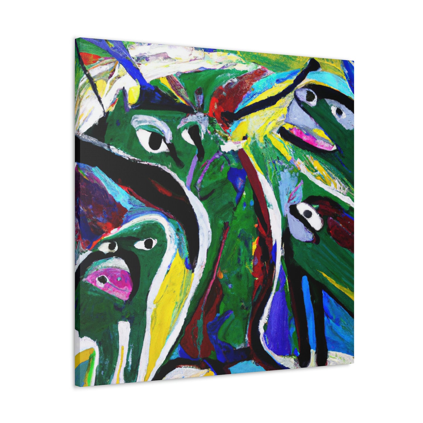 Otters in Abstraction - Canvas