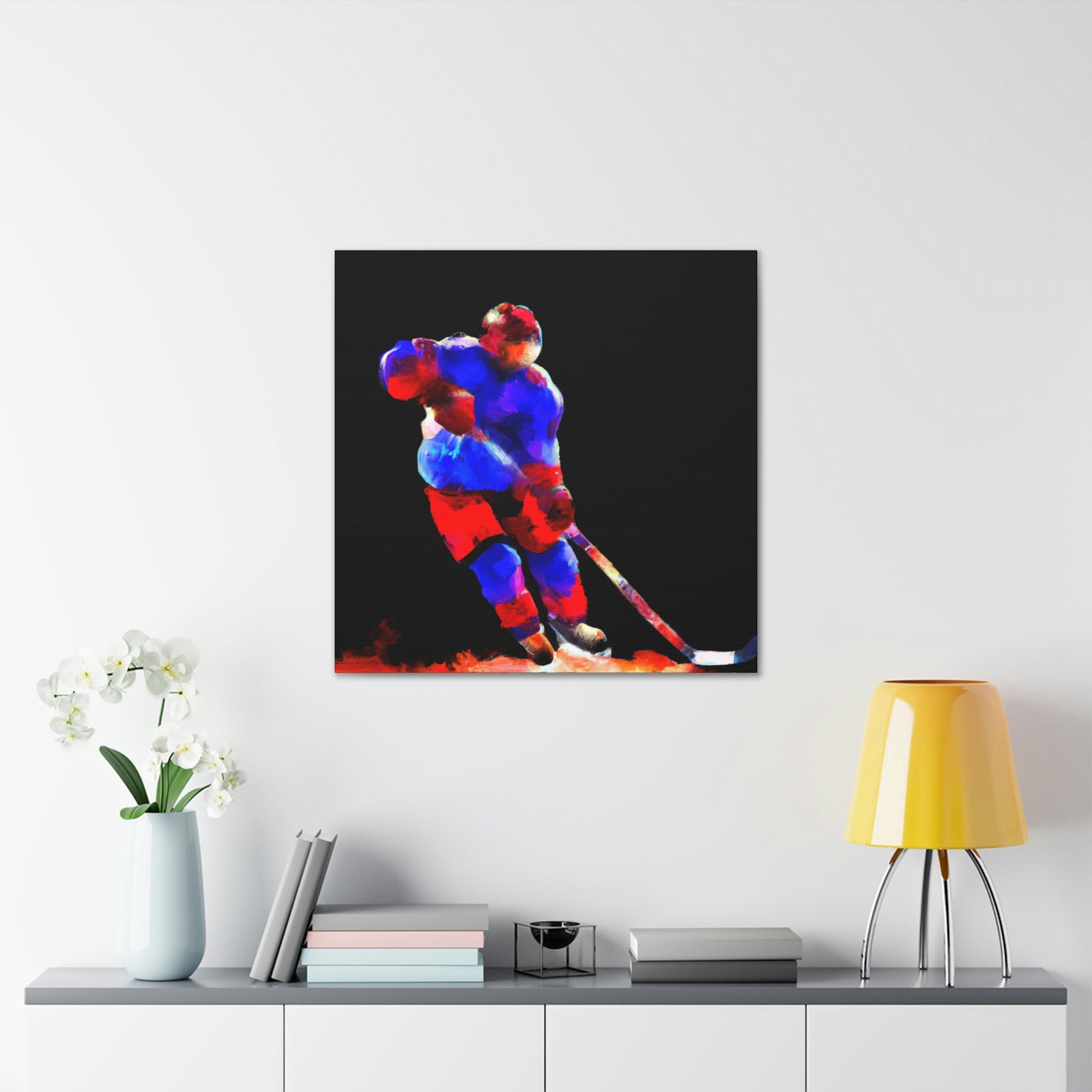 Hockey on Ice Art - Canvas