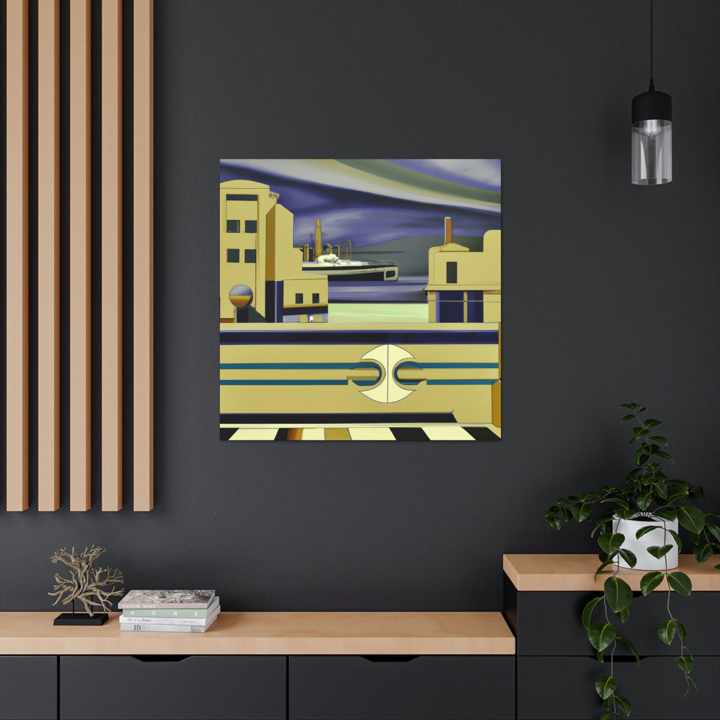 Seawall Reflection Sparkle - Canvas