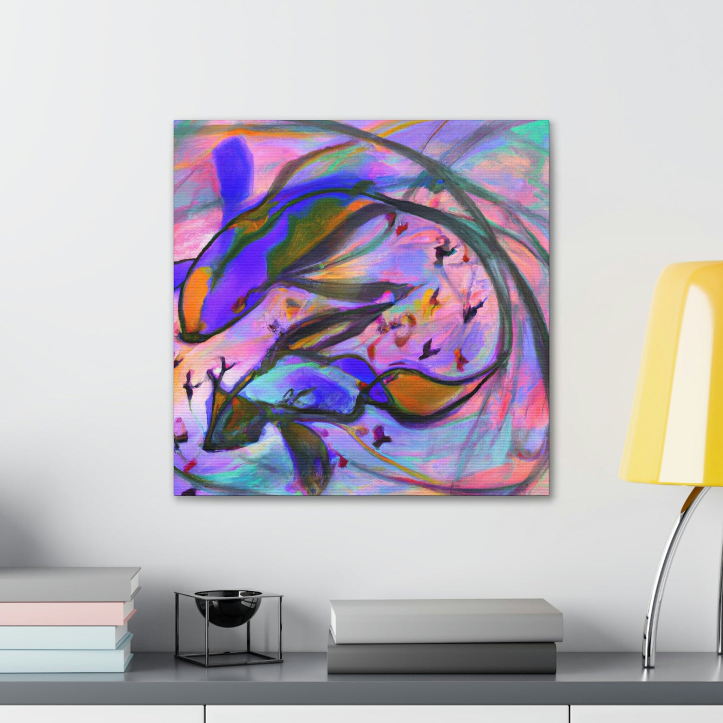 Guppy Abstract Reflection - Canvas