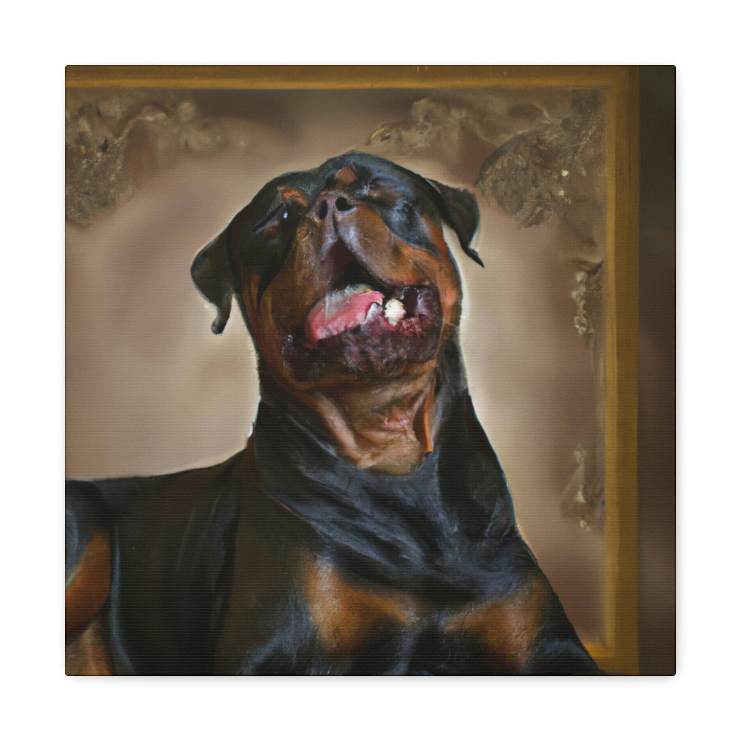 Rottweiler in Baroque - Canvas