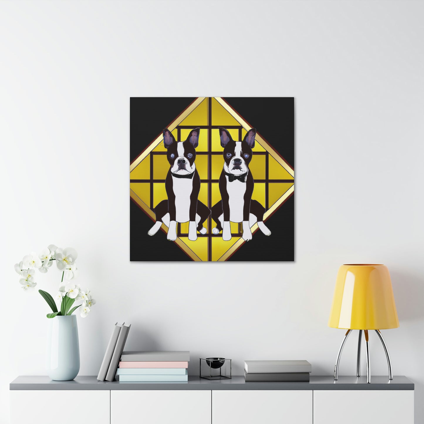 Dazzling Deco Doggie - Canvas