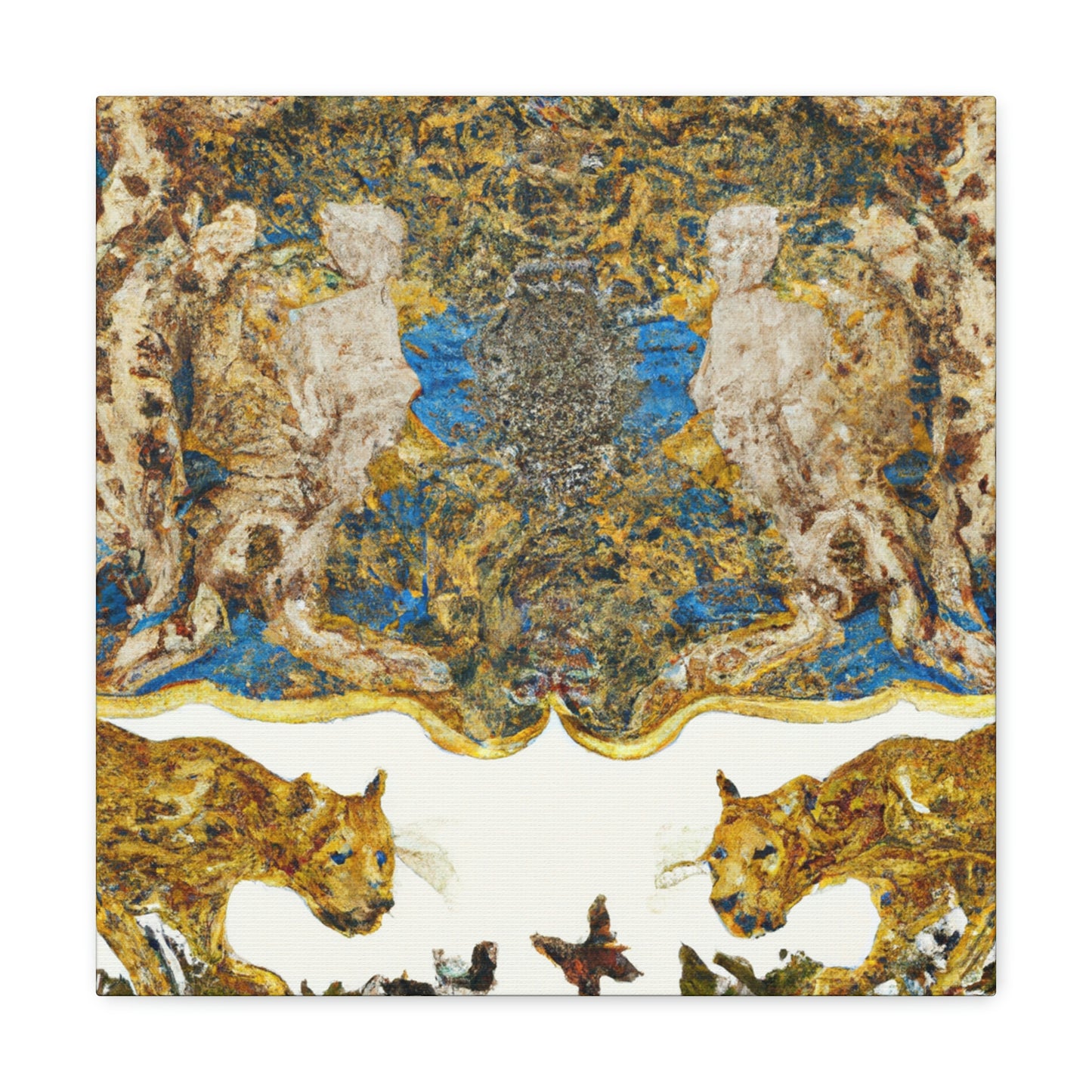 Leopard of Baroque. - Canvas