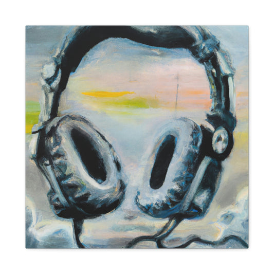 "Headphones in Expressionism" - Canvas