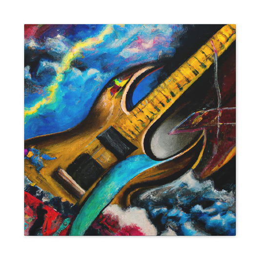 "Electric Guitar Vibration" - Canvas